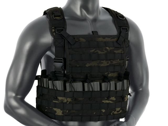 Chest Rig Tattico Rifleman Multicamo Black di 8FIELDS