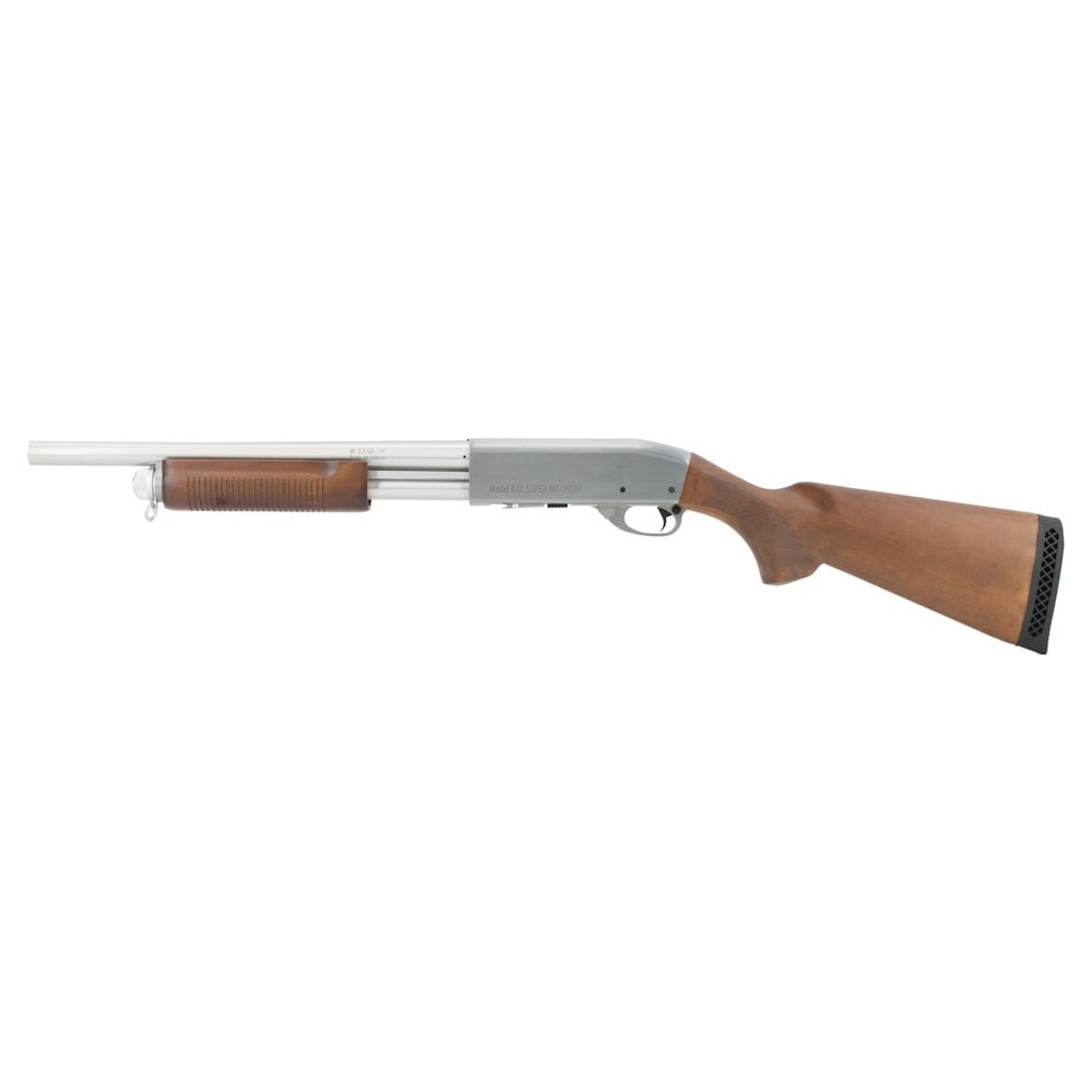 S&T Fucile a pompa ST870 in vero legno argento