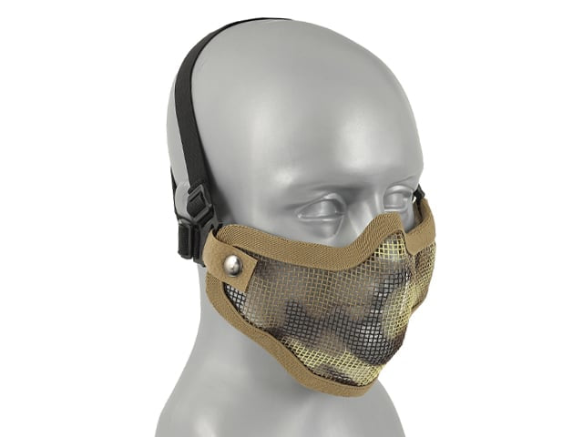 Maschera a rete in acciaio Skull Multicamo di 8FIELDS