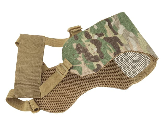 Maschera a rete low-profile con protezione guance e orecchie Multicamo di 8FIELDS
