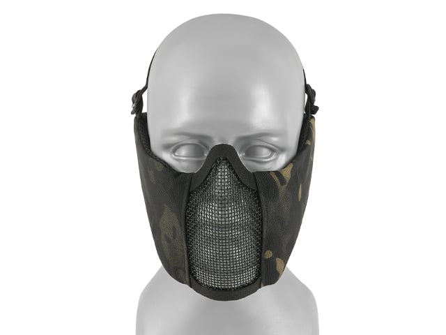 Maschera a rete low-profile con protezione guance Multicamo Black di 8FIELDS