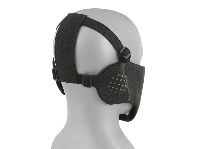 Maschera a rete low-profile con protezione guance Multicamo Black di 8FIELDS