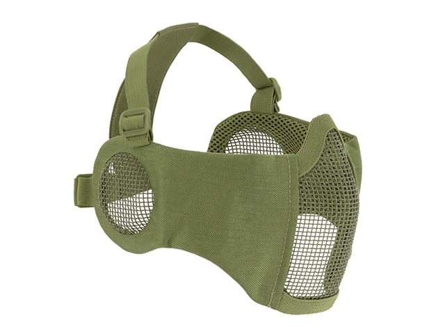 Maschera a rete low-profile protezione guance e orecchie olive di 8FIELDS