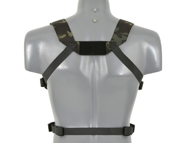 Chest Rig leggero Laser-Cut Multicamo Black di 8FIELDS
