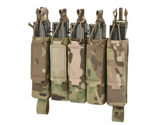 Tasca portacaricatore MP5 (5 posti) Buckle-Up Multicamo di 8FIELDS