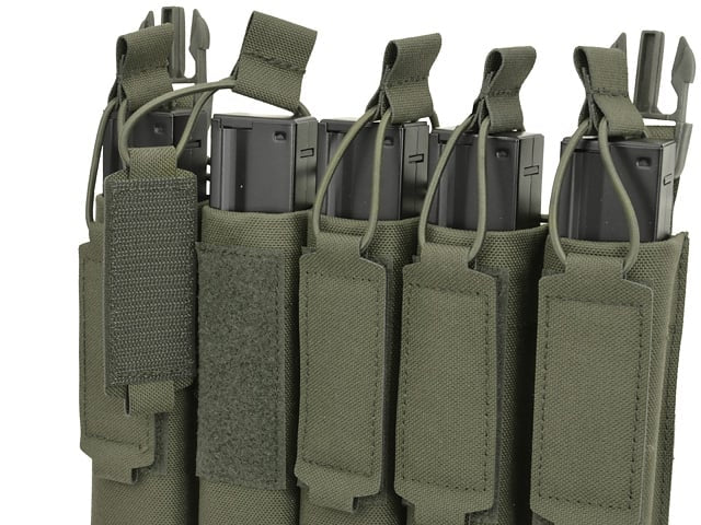 Tasca porta caricatori MP5 (5 posti) Buckle-Up Laser-Cut Ranger Green di 8FIELDS