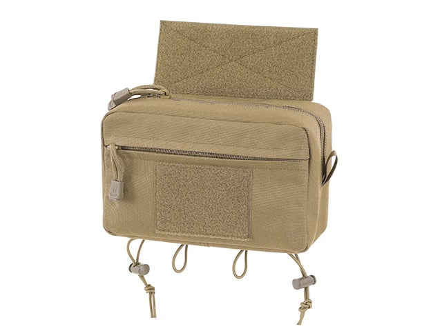 Tasca utility a due scomparti con pannello di montaggio, taglio laser - Tan di 8FIELDS