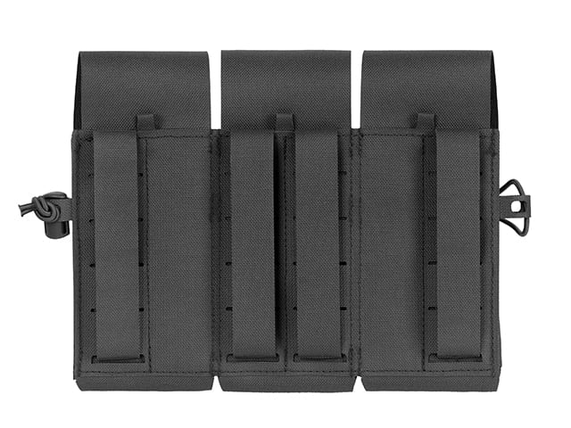 Tasche tripla per 6 caricatori AR15, taglio laser nera di 8FIELDS