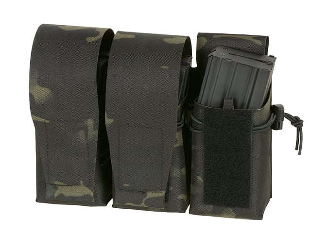 Tasca tripla porta caricatori AR15 taglio laser Multicamo Black di 8FIELDS