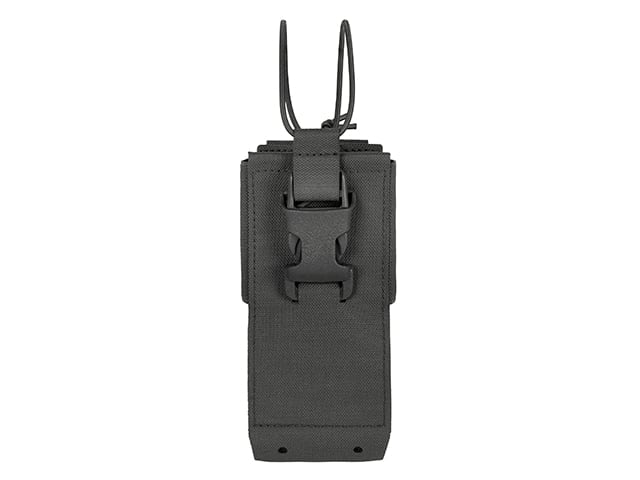 Tasca porta radio Laser Cut open-top nera di 8FIELDS