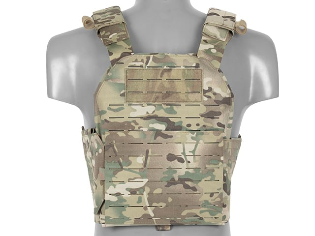QRF Plate Carrier Laser-Cut Buckle Up con Tasca Caricatore AR15/AK Multicamo di 8FIELDS