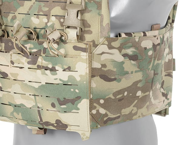 QRF Plate Carrier Laser-Cut Buckle Up con Tasca Caricatore AR15/AK Multicamo di 8FIELDS
