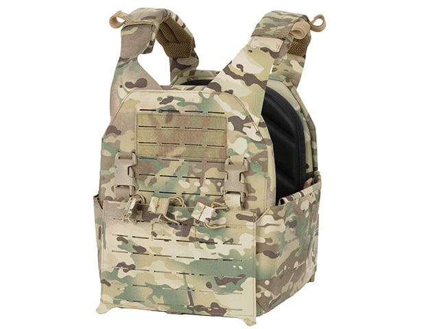 QRF Plate Carrier Laser-Cut Buckle Up con Tasca Caricatore AR15/AK Multicamo di 8FIELDS