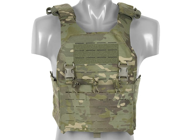 Plate Carrier QRF Laser-Cut Buckle Up Multicamo Tropic di 8FIELDS