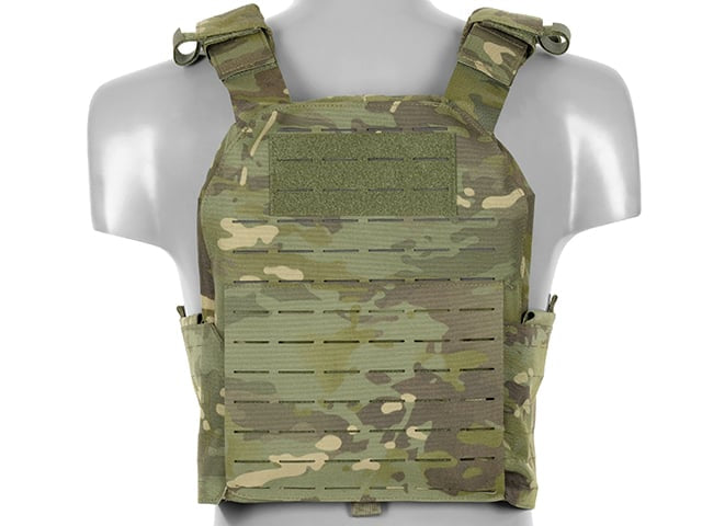 Plate Carrier QRF Laser-Cut Buckle Up Multicamo Tropic di 8FIELDS
