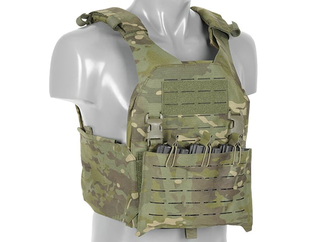 Plate Carrier QRF Laser-Cut Buckle Up Multicamo Tropic di 8FIELDS