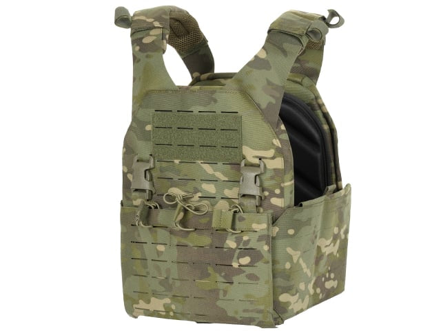 Plate Carrier QRF Laser-Cut Buckle Up Multicamo Tropic di 8FIELDS