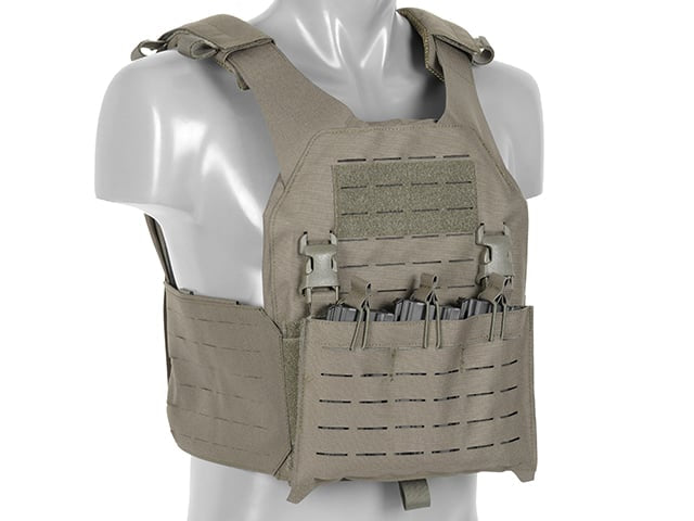 Plate Carrier QRF Laser-Cut con tasca AR/AK - Ranger Green di 8FIELDS