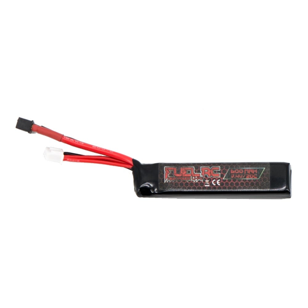 Batteria Li-Po 7.4V 600mAh 20C Mini Deans di FUEL