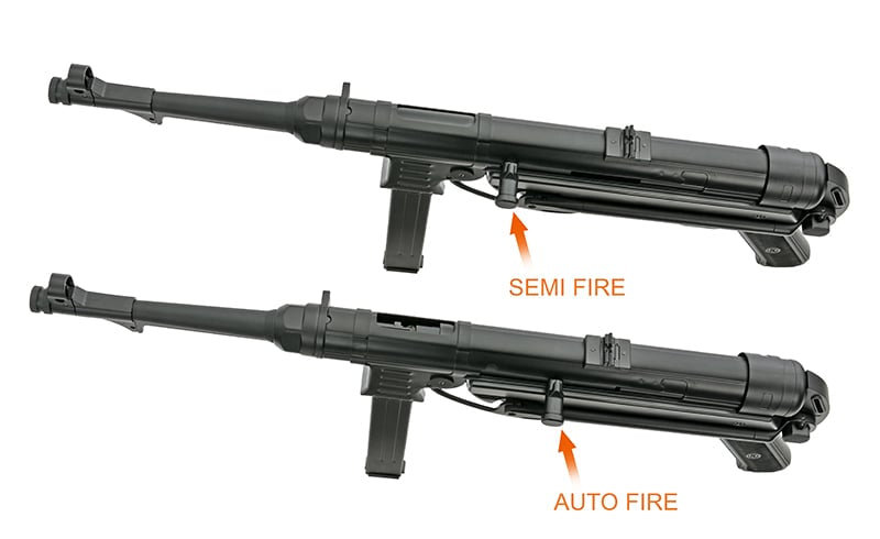 Mitragliatrice MP40 Full Metal AEG Marrone Ossidato di AGM