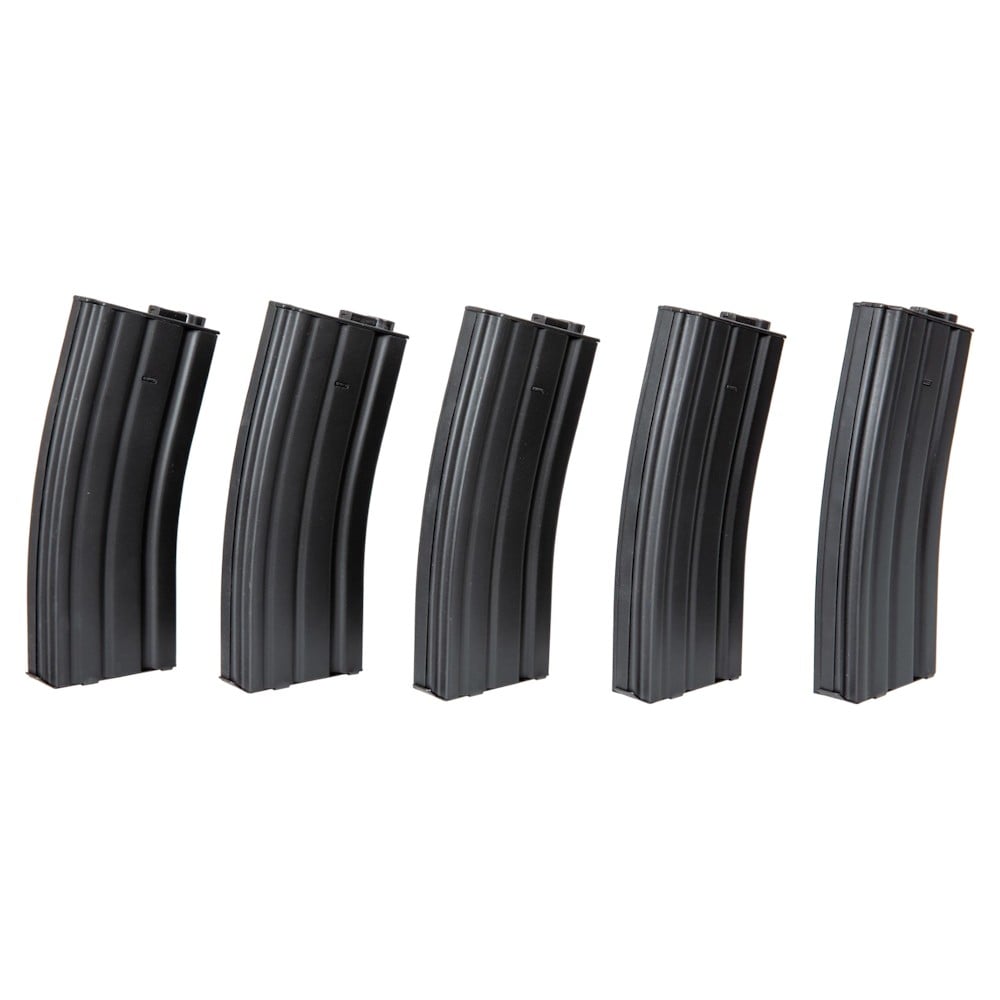 Set 5 Caricatori Maggiorati 300 Colpi M4/M16 neri di SPECNA ARMS