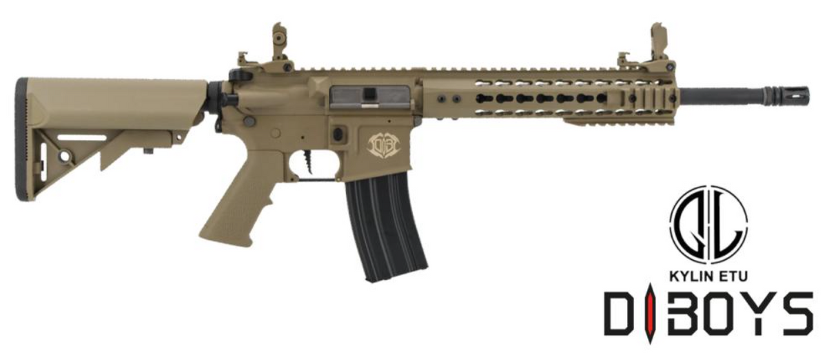 D|BOYS M4 10" KeyMod Fulcrum Division 2.0 Kylin ETU Dark Earth di D|BOYS
