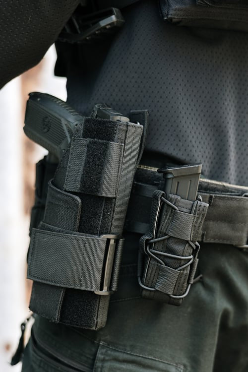 Pouch per caricatori pistola nera di 8FIELDS
