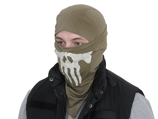 GHOST-SKULL balaclava/mask - Olive di EMERSONGEAR