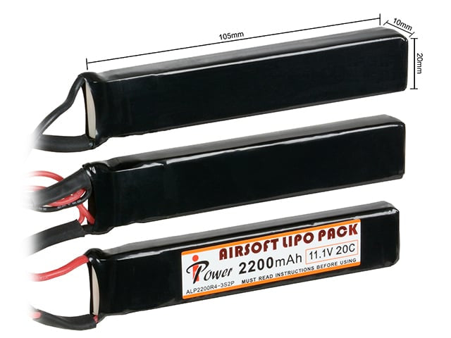 Batteria Li-Po 2200mAh 11,1V di IPOWER
