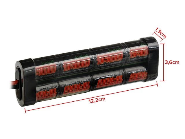 Batteria Ni-MH 9,6V 1600mAh di IPOWER