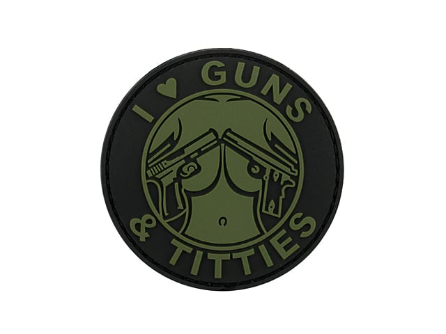 GUNS & TITTIES PVC Patch di 8FIELDS