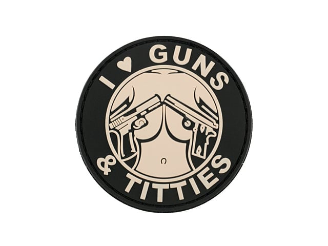 GUNS & TITTIES PVC Patch di 8FIELDS
