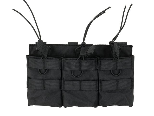 Triple Open Top 7.62 Mag Pouch - Black di 8FIELDS