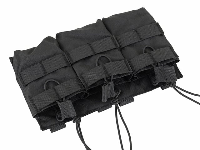 Triple Open Top 7.62 Mag Pouch - Black di 8FIELDS