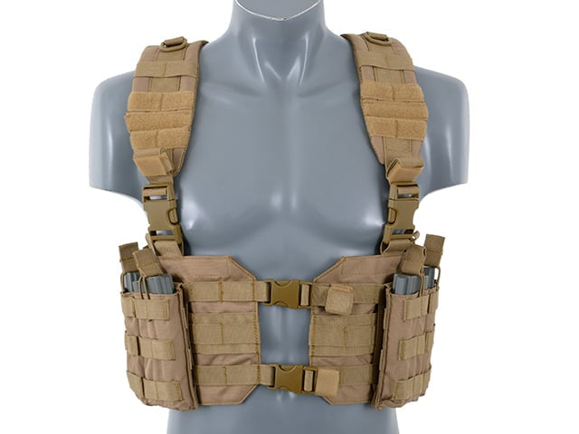 Split Front Chest Harness - Coyote di 8FIELDS