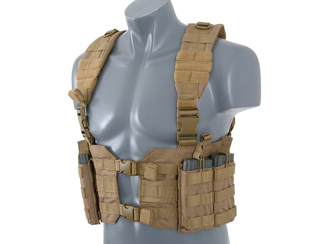 Split Front Chest Harness - Coyote di 8FIELDS