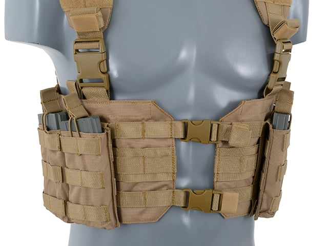 Split Front Chest Harness - Coyote di 8FIELDS