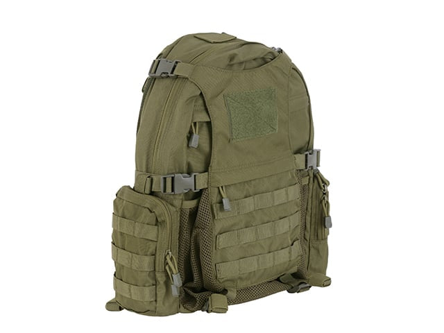Zaino tattico con tasca per casco - OLIVE di 8FIELDS