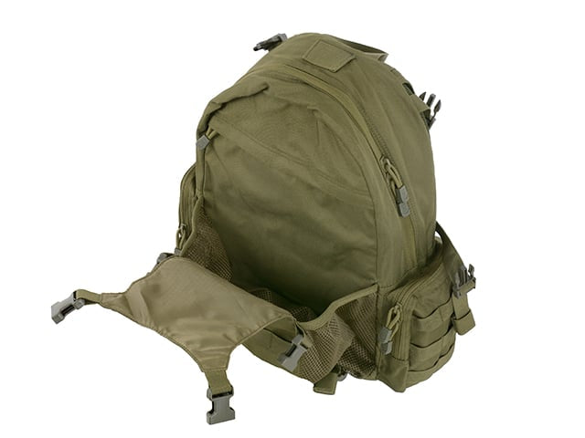 Zaino tattico con tasca per casco - OLIVE di 8FIELDS