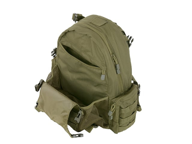 Zaino tattico con tasca per casco - OLIVE di 8FIELDS