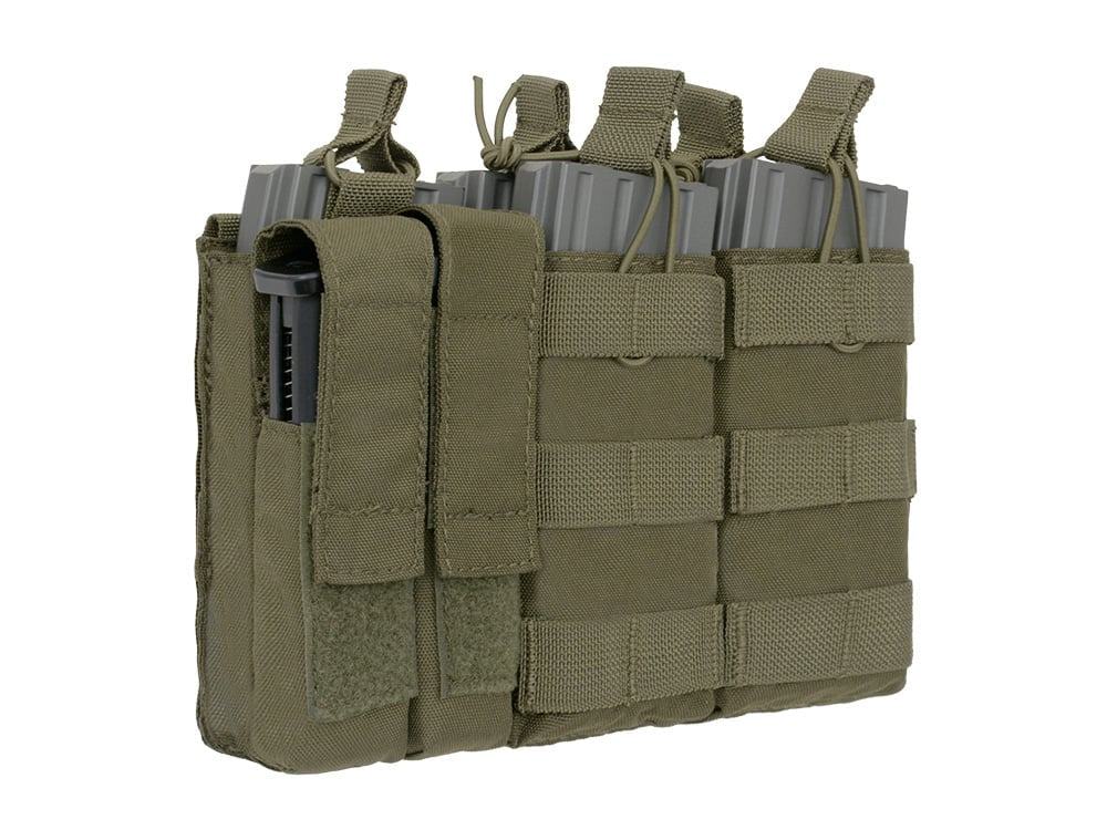 Triple 5.56 Mag/Pistol Pouch Panel di 8FIELDS