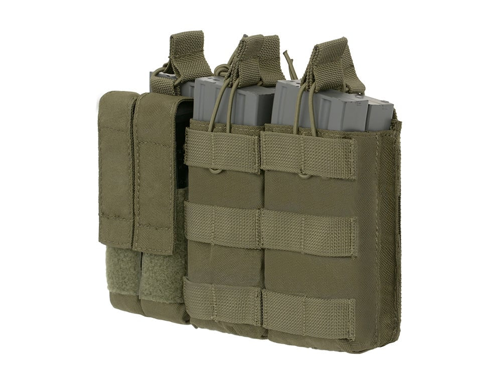 Triple 5.56 Mag/Pistol Pouch Panel di 8FIELDS