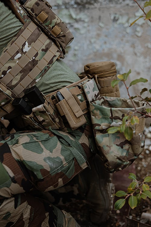 Cintura Tattica Padded MOLLE (L) - Multicamo di 8FIELDS