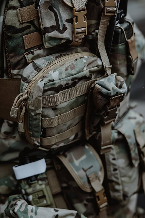 Large GP Pouch - Multicamo di 8FIELDS