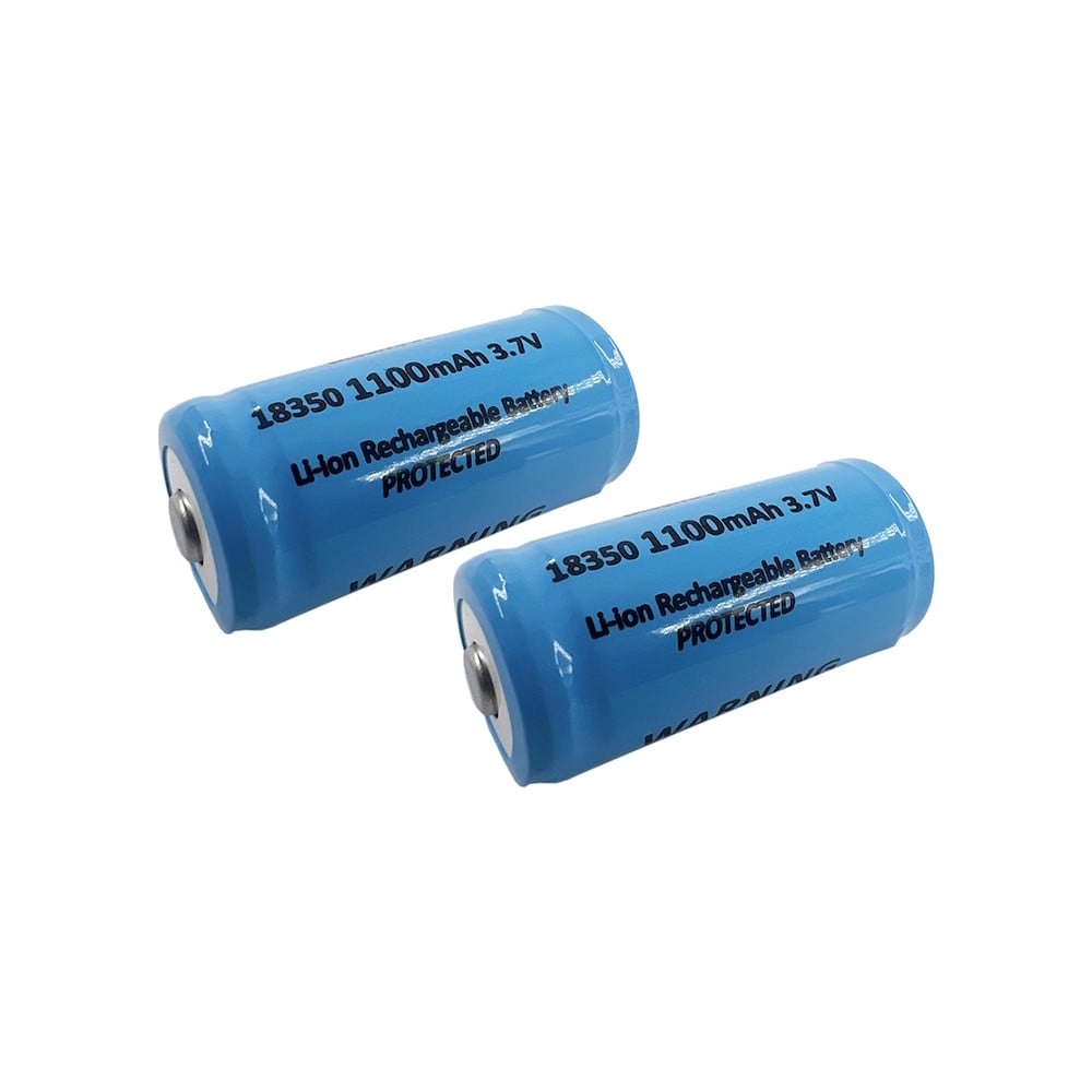 Batterie Li-Ion 18350 3.7V 1100mAh di BLUEMAX