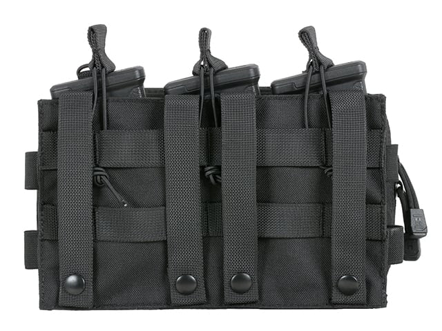 MOLLE Triple Rifle Mag/GP Pouch - Black di 8FIELDS