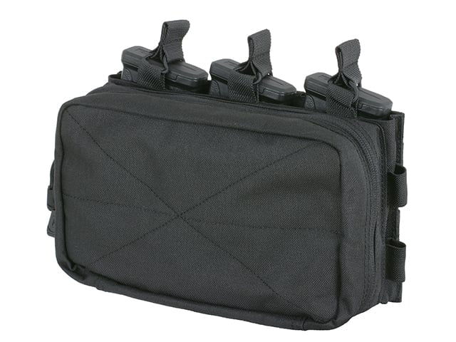 MOLLE Triple Rifle Mag/GP Pouch - Black di 8FIELDS