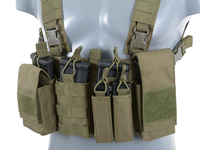 Buckle Up Chest Rig V3 - Olive di 8FIELDS