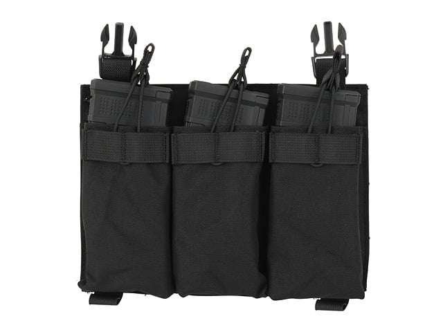 Buckle Up Triple 5.56 Pouch Panel - Black di 8FIELDS
