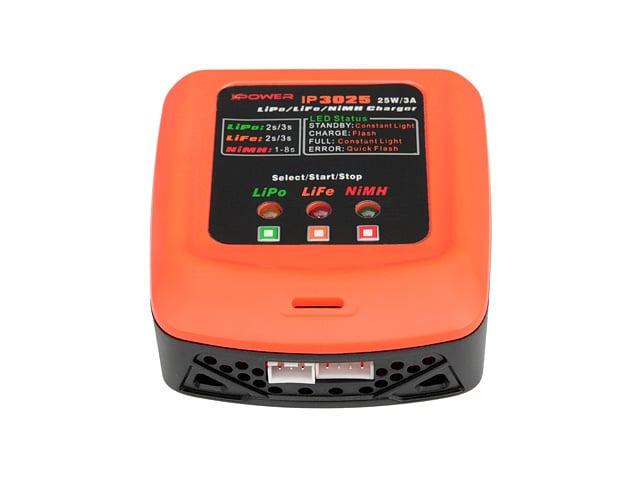 Caricabatterie LiPo/LiFe/NiMH 25W/3A di IPOWER